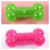 Tpr Dog Toy Durable And Noise-making Pet Chew For Teeth Cleaning Spike Bone Toy For Dogs