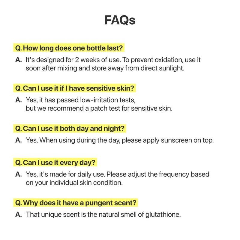 numbuzin - No.5 Glutathione TXA Advanced Dark Spot Ampoule Concentrate