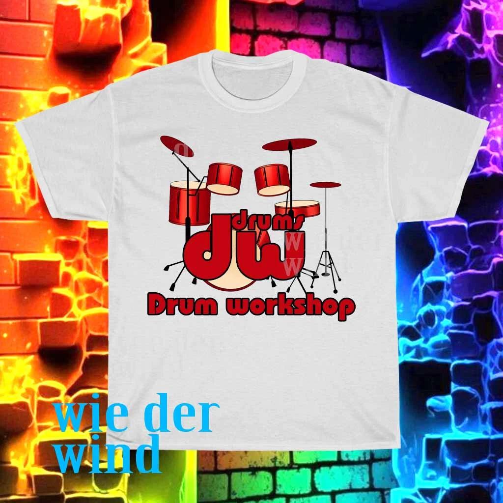 Новая мужская футболка DW Drums Workshop с логотипом, смешной размер от S до 5XL XL