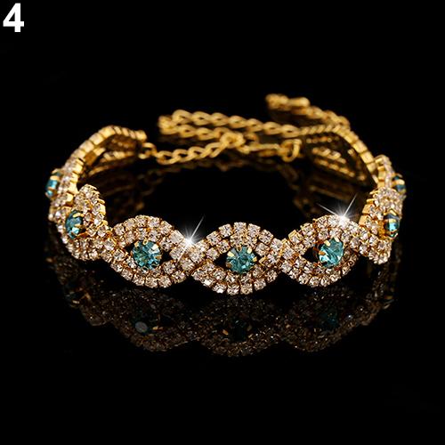 Elegant Deluxe Austrian Bracelet Women Infinity Bangle Gift