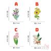 4Pcs/Set  Beautiful Flowers. Bouquets Series 03 Brooches - Doodle Enamel Backpack Button Pins Badges