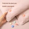Snap Button Quilt Fastener - Soft, Invisible Bed Sheet Holder