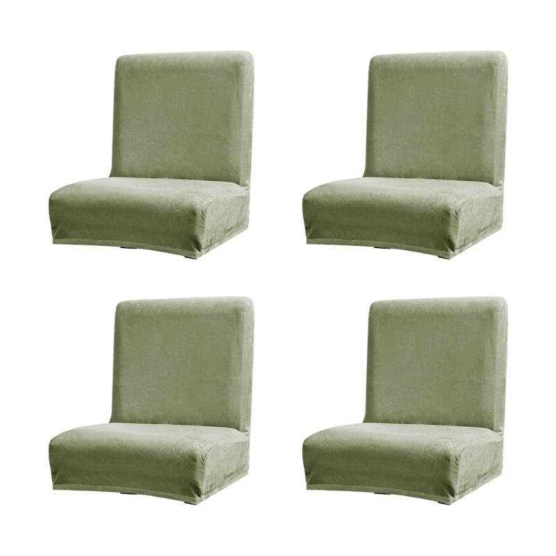 Dining Chair Slipcovers Machine Washable Polyester Fabric Nonslip Designs Various Color For Home Decoration