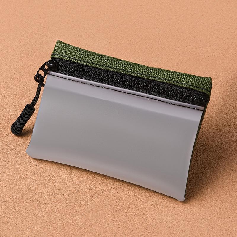 Mini-Wechselbeutel, einfach und tragbar, hochwertige Stoffaufbewahrung, Reißverschluss, kleine Geldbörse, Kartenetui, Münzbeutel für Studenten und Kinder.