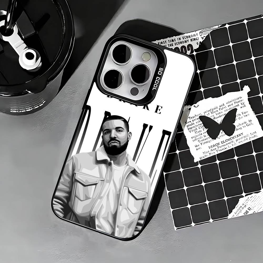 Canadian rapper Drake Phone Case For iPhone 17,16,15,14,13,12,11 Plus,Pro Max,XS,Colored silver phone case iPhone14Plus