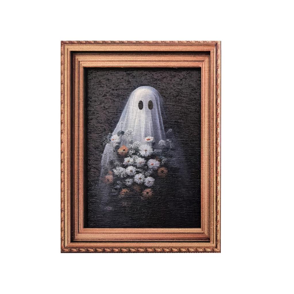 Kreativer Halloween Retro Fotorahmen Magnetischer Kühlschrankmagnet Holzposter Kühlschrankmagnet