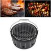 BBQ Stove Aluminum Stainless Steel Multifunctional with Portable Handle Food Charcoal Stove for Tea Making Camping