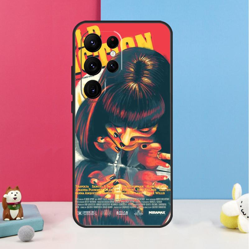 Mia Pulp Fiction Case For Samsung Galaxy S25 S26 Ultra S20 S21 S22 S23 S24 S10 Plus S25 FE Back Cover Shell