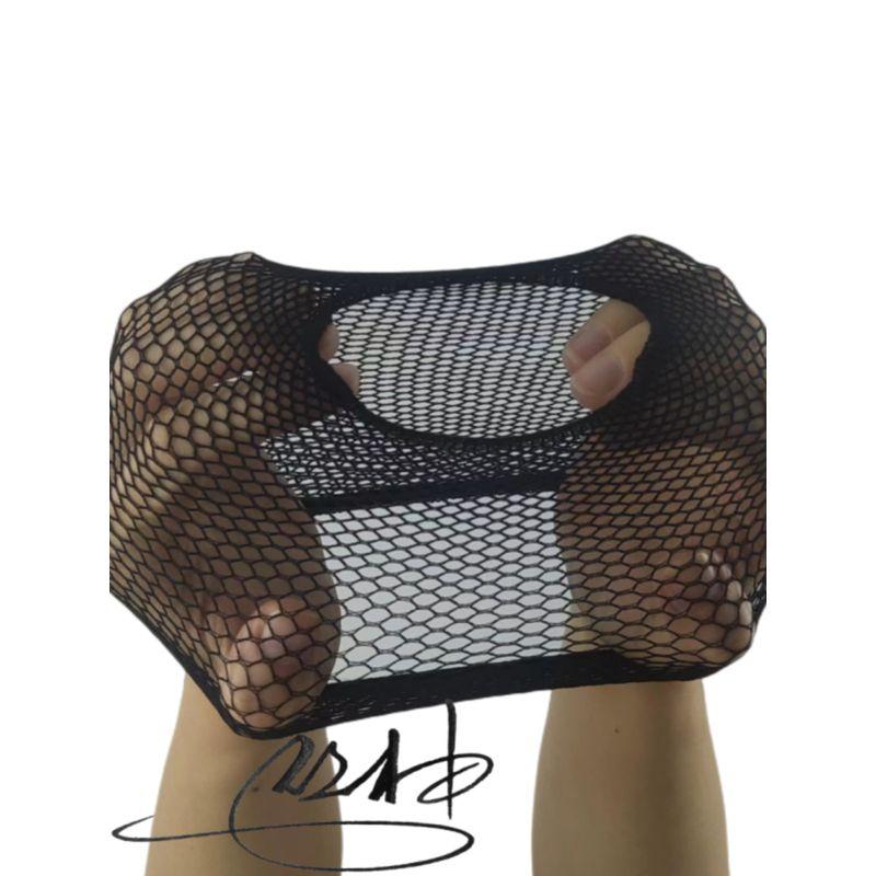 

Wig Hairnet Wig Sheath Special Invisible Net Cover Mesh Cap Accessories Cos Hair Net High Elastic Net Pocket Fixed Wig One end through Black 10 clips