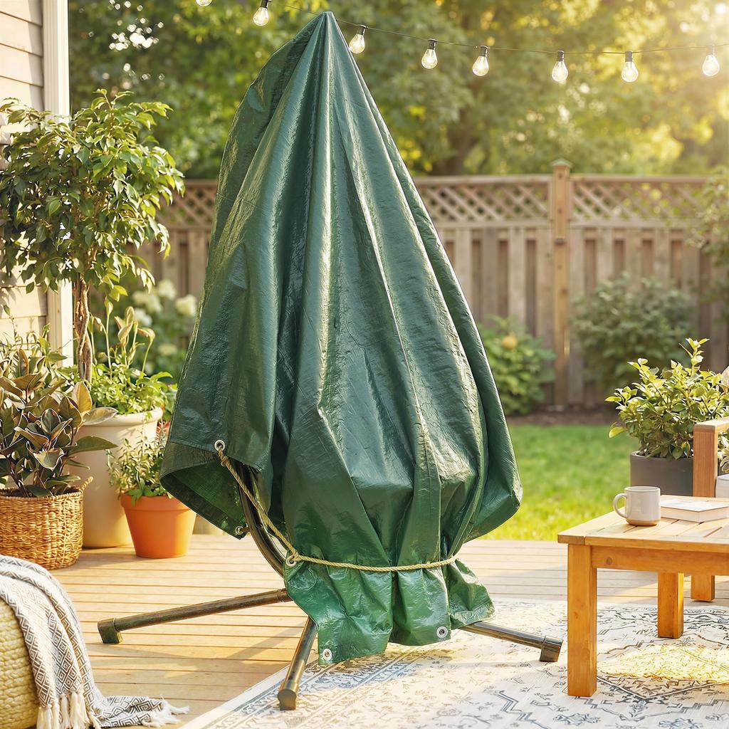3 X 4m Waterproof Tarpaulin 90GSM Tear-Resistant PE Tarp, Green
