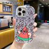Phone case: 2D flat design suitable for iPhone 18 17 16 15 14 13 Pro protective case, couple style, show love and look cool, Christmas and Halloween g