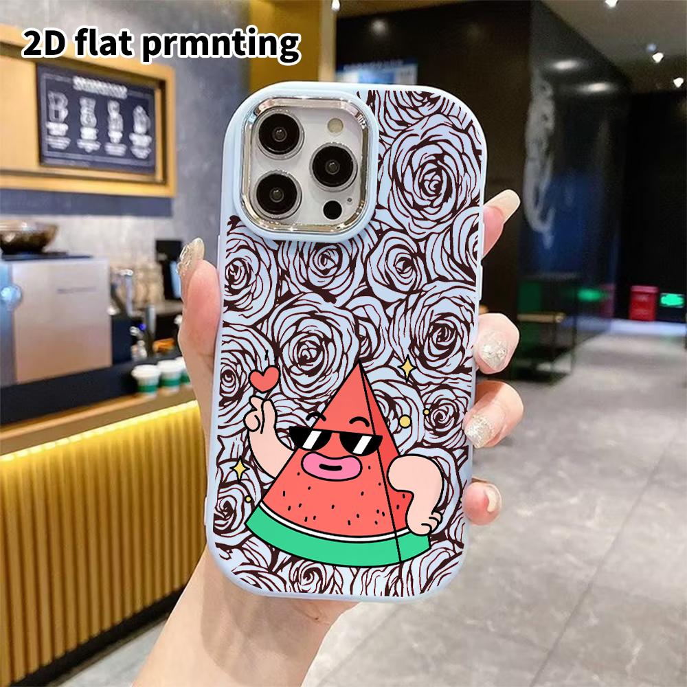 Phone case: 2D flat design suitable for iPhone 18 17 16 15 14 13 Pro protective case, couple style, show love and look cool, Christmas and Halloween g