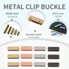 5Pcs 19/25/32/39/52mm Metal Buckles Corner Edges Protector Buckle with Screws Strap Cover Tail Clips Clasp Webbing End Stopper