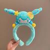 Kawaii Hatsune Miku Plush Headband Cartoon Cute Plush Doll Headband Wide-Brimmed Hairpin Photo Headdress Creativity Girl Gift