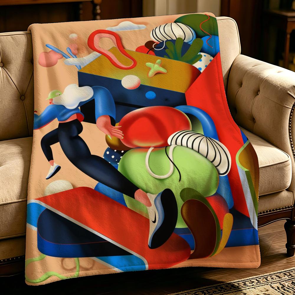Artist S-Soren Selleslagh-H Throw Thick Comfort Flannel Quilt, Multi-scene Use Indoor Outdoor Daily Nap