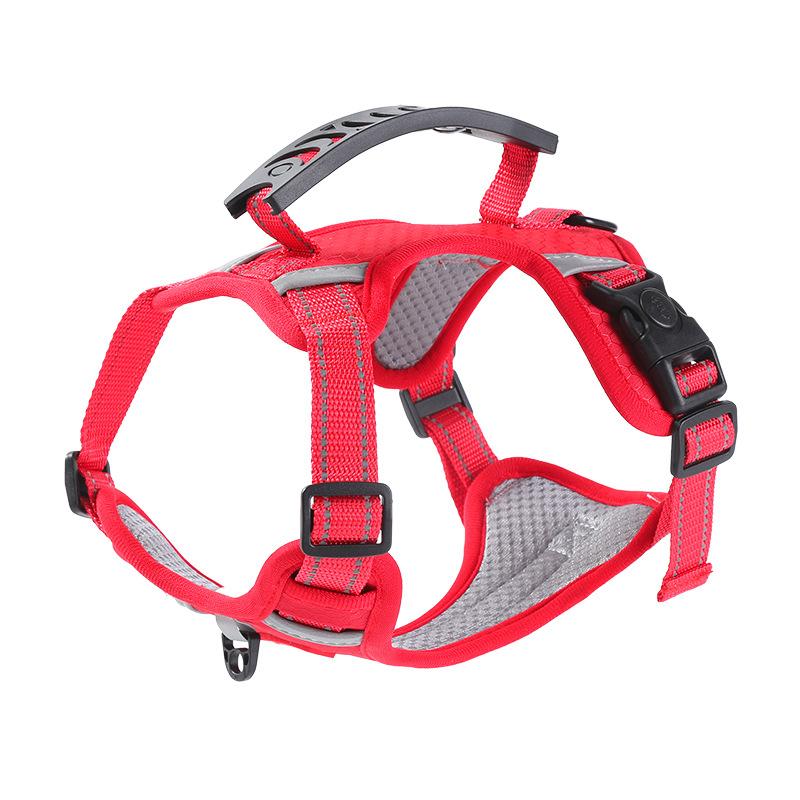 Dog Leash Explosion Proof Punch Vest Pet Chest Harness Corgi Shiba Inu Anti-Breakaway Outdoor Dog Walking Leash