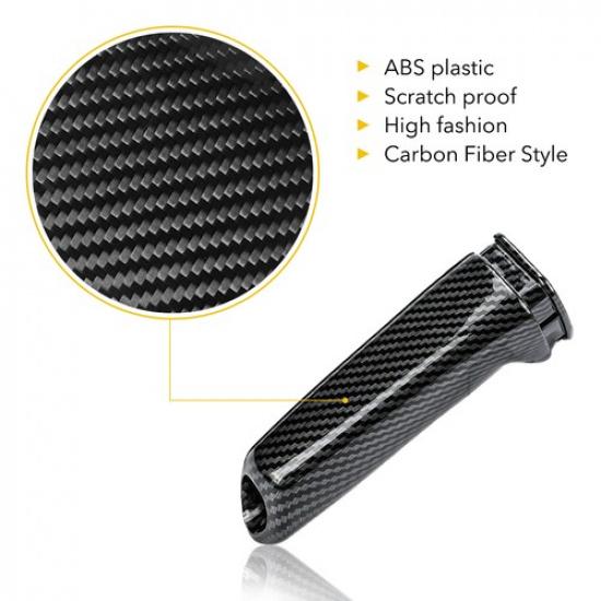 Carbon Fiber Handbrake Brake Handle ABS For Cover BMW E46 E90 E92 F30 F32 F80