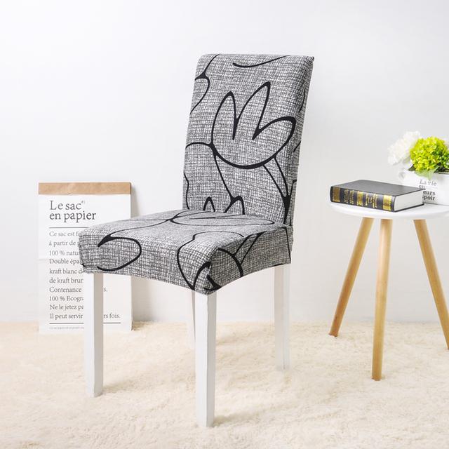 Geometry Chair Cover Dining Elastic Chair Covers Spandex Stretch Elastic Office Chair Case Housse De Chaise