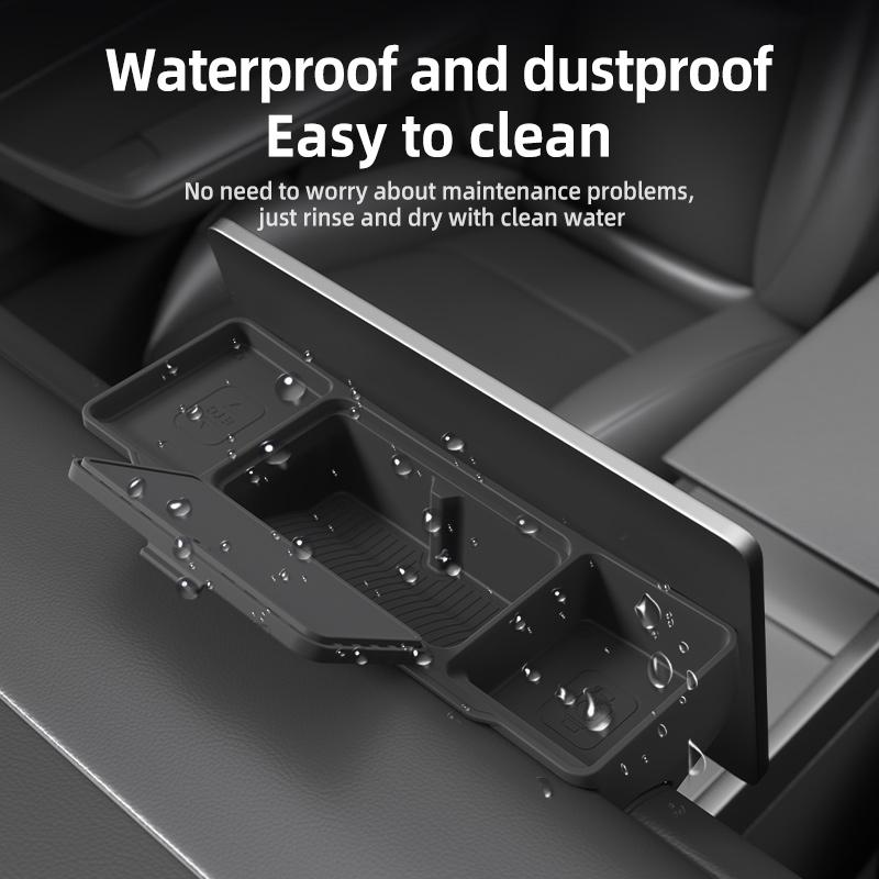 Storage Box For TESLA Model Y 2025 Juniper Dashboard Screen Center Console Organizer Phone Holder Interior Accessories