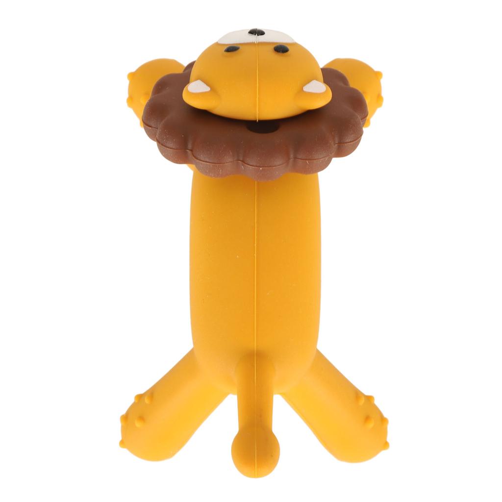 Lion Shape Baby Teether Toys Washable Soft Silicone Infant Chew Toys Newborn Oral Motor Training
