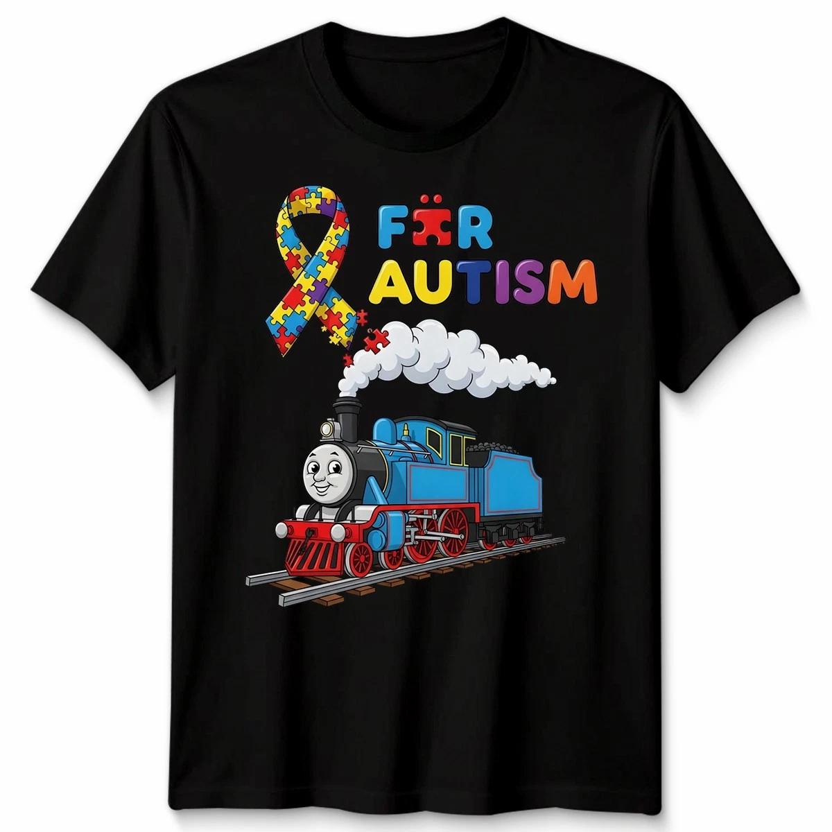 

Train Puzzle Autism Awareness Unisex T shirt S