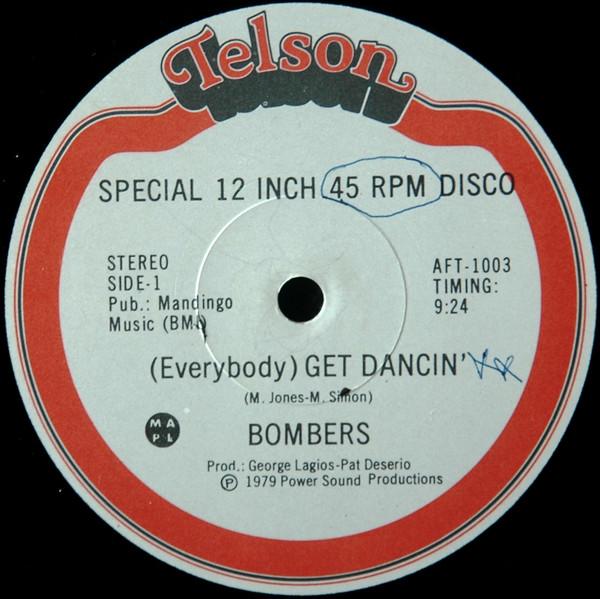 

12inch Record BOMBERS - (Everybody) Get Dancin AFT1003 Telson 1979 Canada Soul/Funk Used