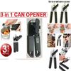 Durable Stainless Steel Can Opener Cutter Featuring Easy Grip Handle