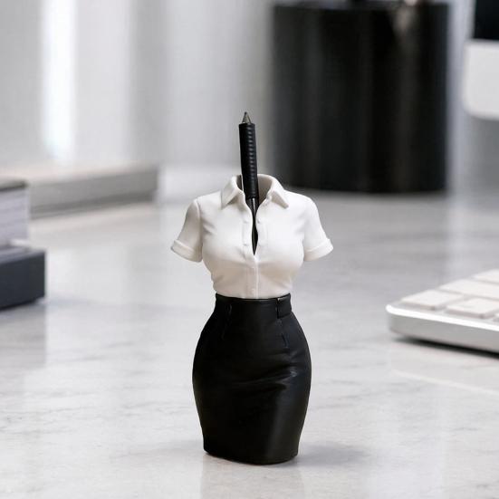 OL Woman Bust Pen Holder 3D Printed Desk Organizer Creative Flower Vase Decor
