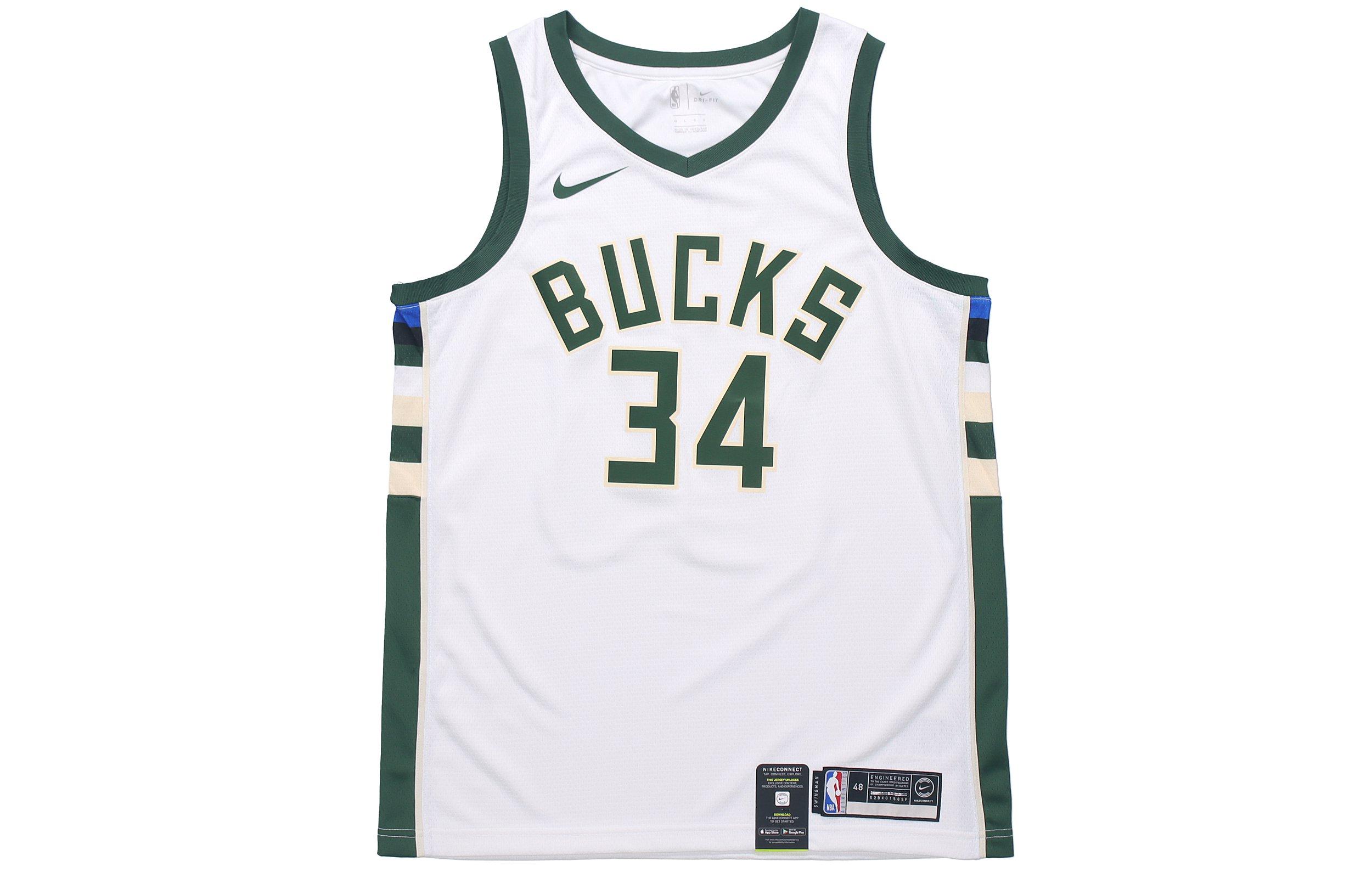 Nike Милуоки Бакс 22/23 Dri FIT НБА «Свингмен» Джерси 864429-100 S