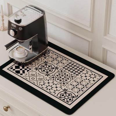 Tappetino Assorbente per Asciugatura per Piano Cucina, Lavello, Macchina da Caffè, Ciotole e Piatti - Sottobicchiere Lavabile e Isolante