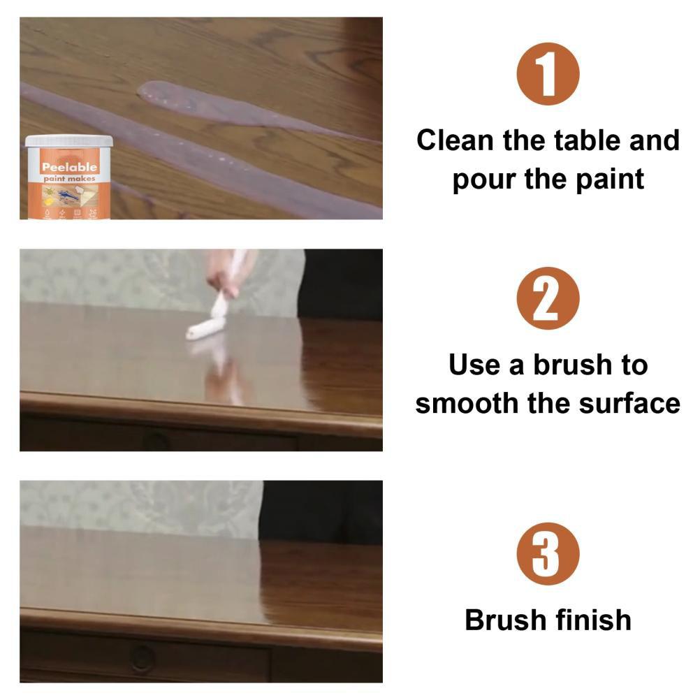 Furniture Peelable Paint Nano Tear Off Protection Film Adhesive Crystal Film Waterproof High Temperature for Dining