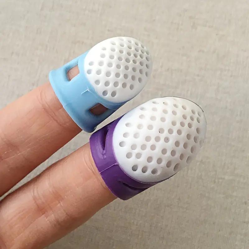 1PCS Silicone Thimble Anti-Punch Finger Cover for Elderly Household Sewing Accessories Cross Stitch Embroidery Needle Presser Thimble Artifact