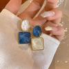 Orecchini pendenti geometrici in resina vintage per regali da donna con ciondoli e gioielli
