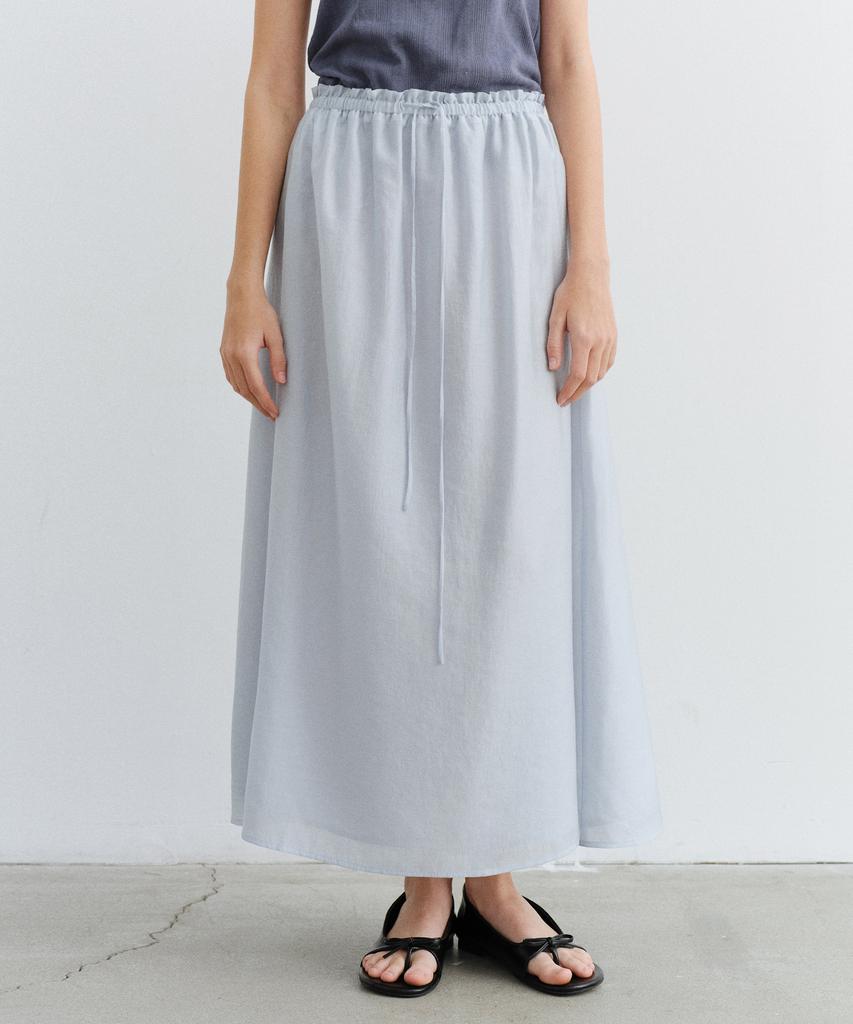 Yulago Charlotte Shirring Long Skirt