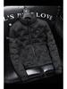 2025 European Style Men's Trendy Dark Floral Stand Collar Down Jacket