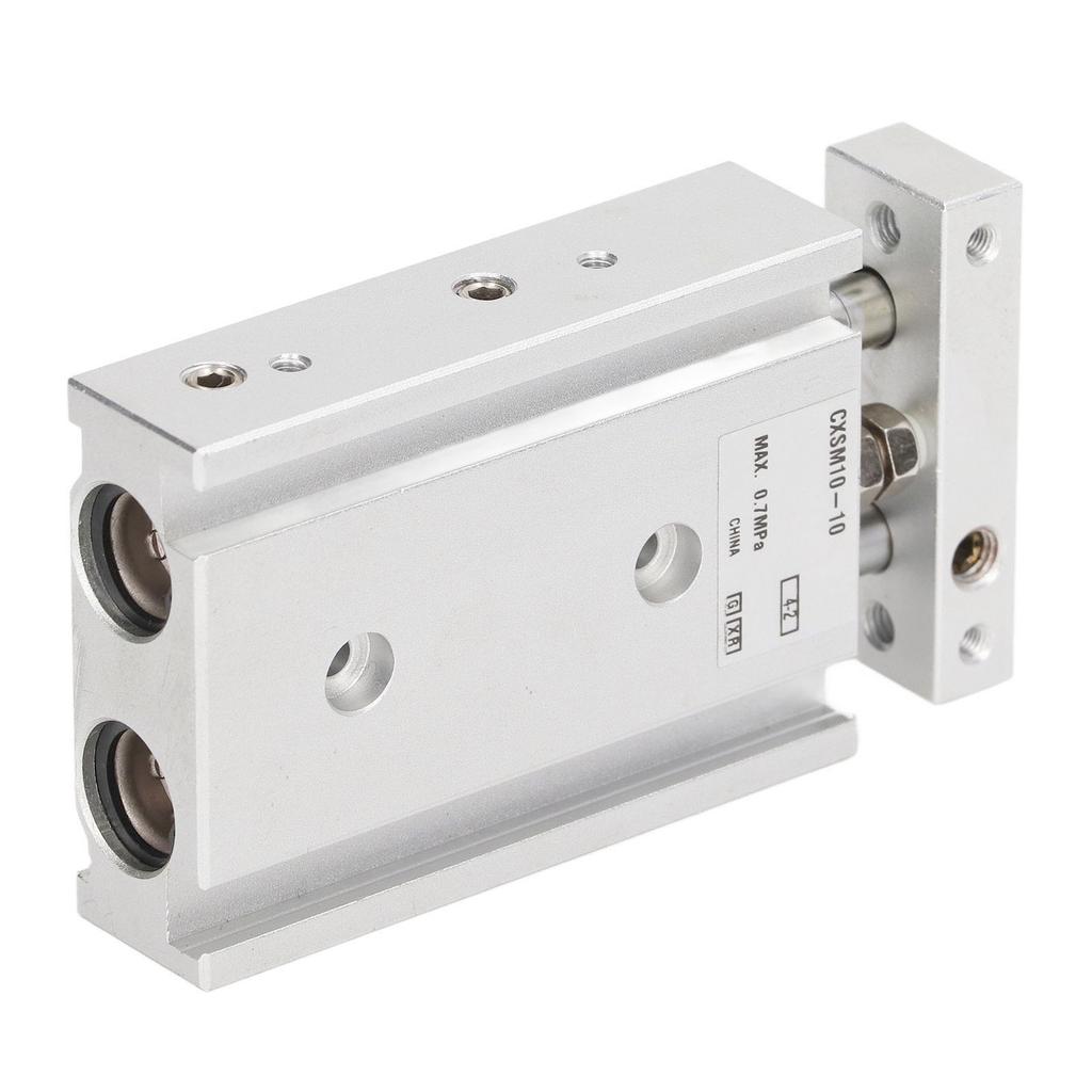 CXSM10-10 Compact Aluminum   Cylinder 10mm Bore 10mm Stroke 0.7Mpa Double Rod Guided Pneumatic Slide with Built-in Magnets for Stable High Load Perf