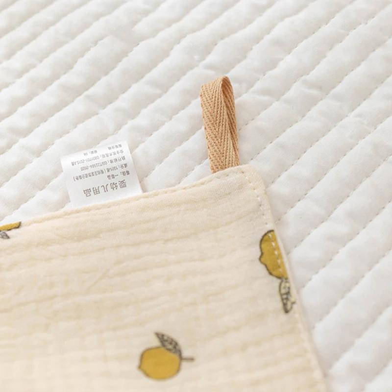 Cotton Muslin Baby Face Towels Long Burp Cloth for Newborn 4Layers of Gauze Children's Towel Kindergarten Hand Towels Baby Items
