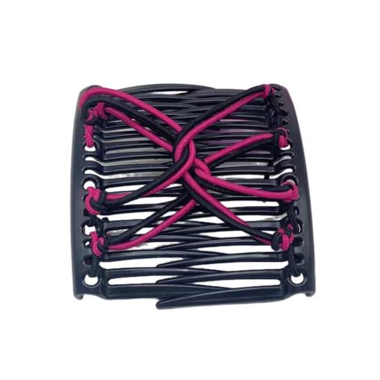 Women Hair Comb Elastic Rope Design Non-Slip Hair Comb Yoga Running Makeup Versatile Hair Accessories