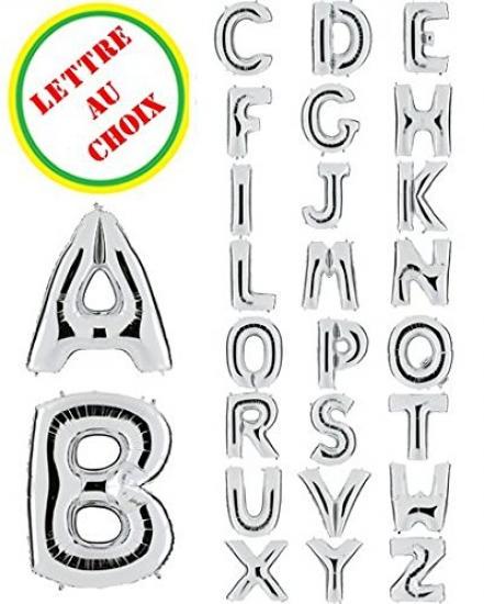 Grabo Superloon Palloncino Numero 4 Argento – 100 Cm, Gonfiabile Ad Elio O Aria, Per Feste Di Compleanno E Decorazioni