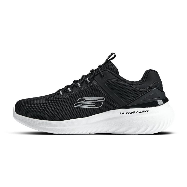 Skechers Versatile Breathable Lace-Up Casual Sports Shoes Men Sneakers Black 232673-BLK 39