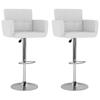Day and Night - Day and Night Kitchen Stools 2 Units White Synthetic Leather