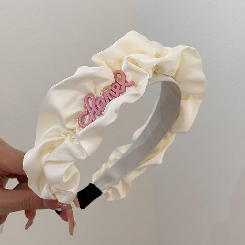 

Женский розовый летний широкий обруч для волос 2023: Головной убор Sweet Temperament для умывания лица