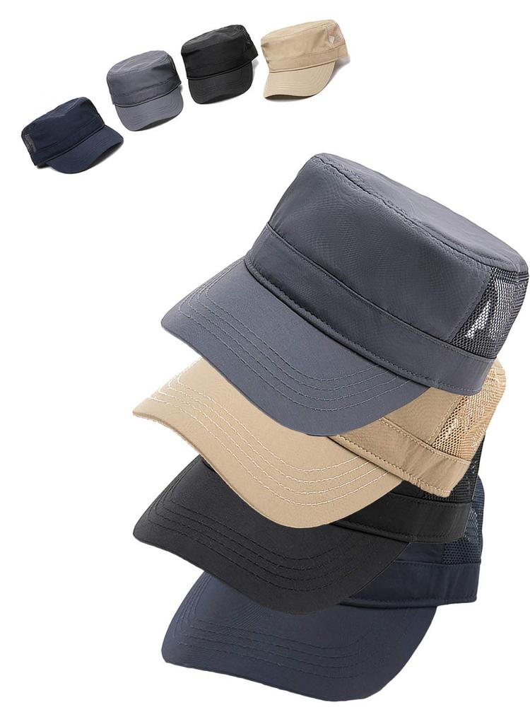 Spargel Plus Size Work Cap with Side Deep Fit To Mesh, (Up 65cm), Men's/Women's, Spring/Summer (Navy, XL)