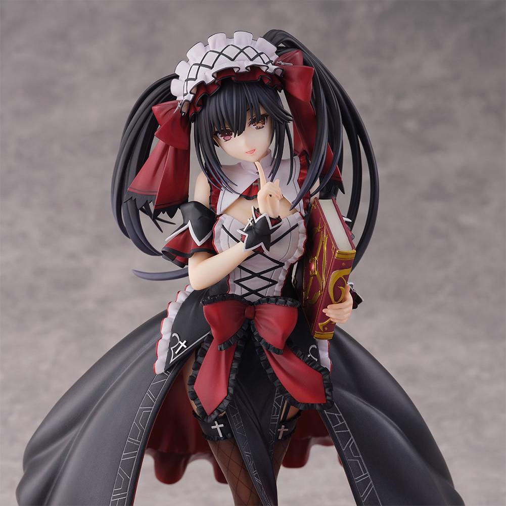 Anime Tokisaki Kurumi Figure Cute Kurumi Tokisaki Action Figure Loli Girl Statue Pvc Model Car Decor Collection Toy Boys Gifts