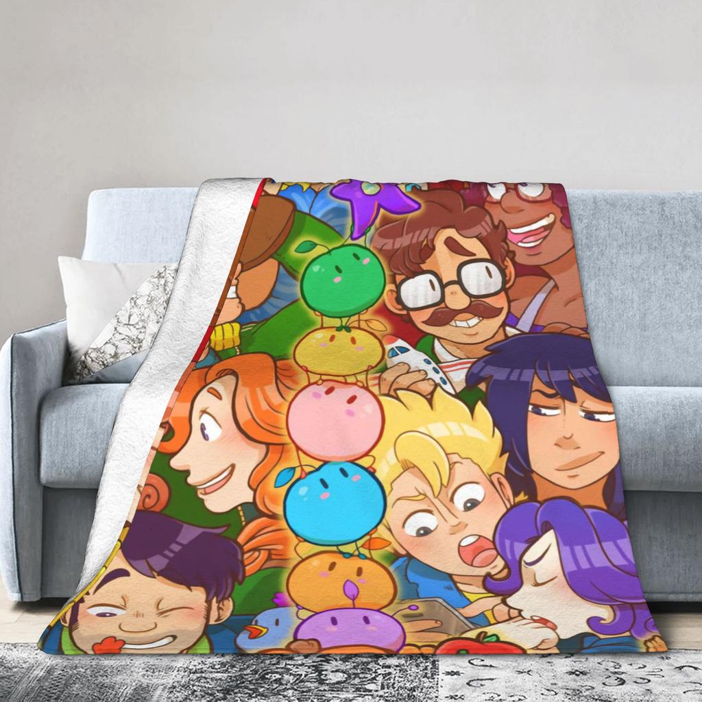 Stardew Valley Greenhouse Flannel Blankets Winter  Soft Throw Blanket for Kids Adult Couch Chair Aesthetic Bedspread Sofa Cover