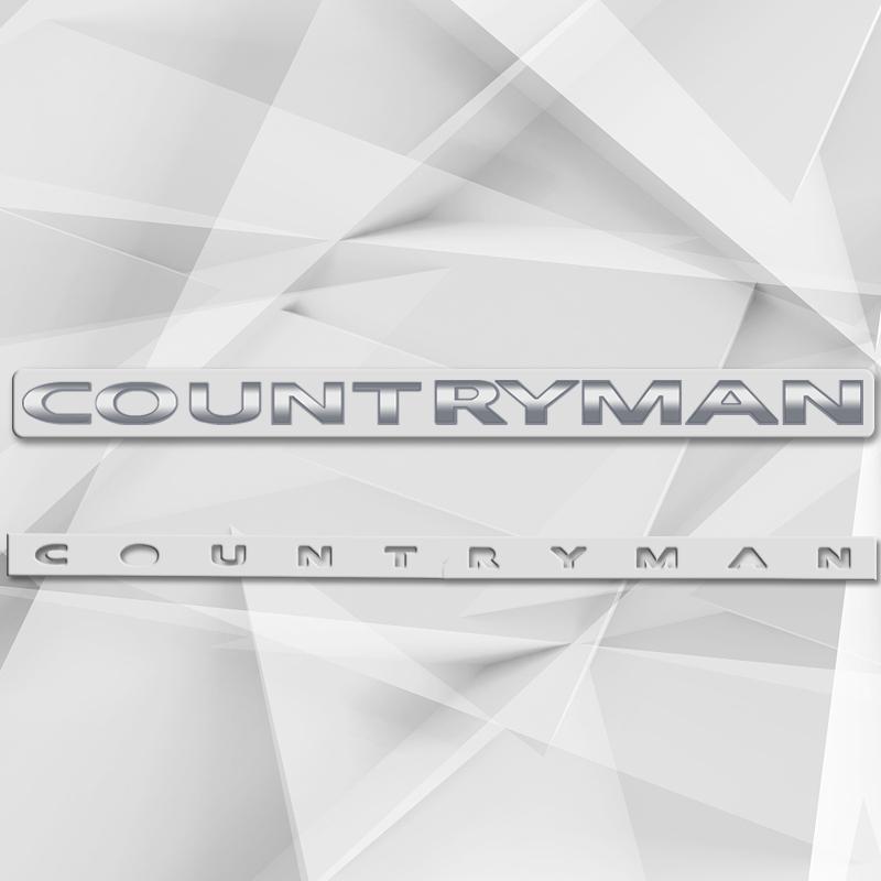 Countryman Clubman Metal Car Sticker Emblem Lettering Rear Badge Trunk Body Decal For MINI Cooper John Cooper Works Accessories
