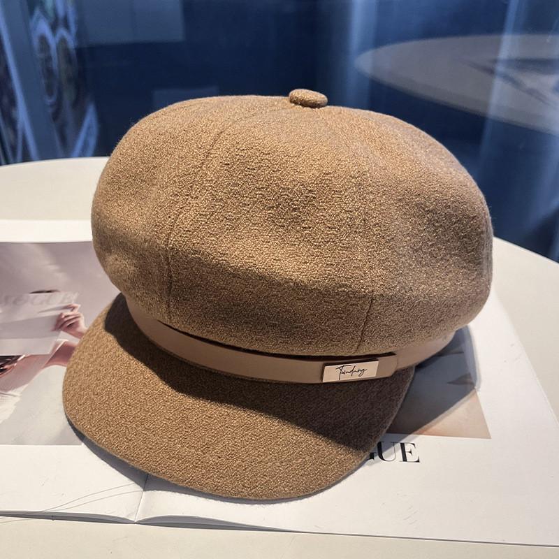 Vintage Wool Hat With Short Brim For Autumn Winter Stylish Adult Men Women