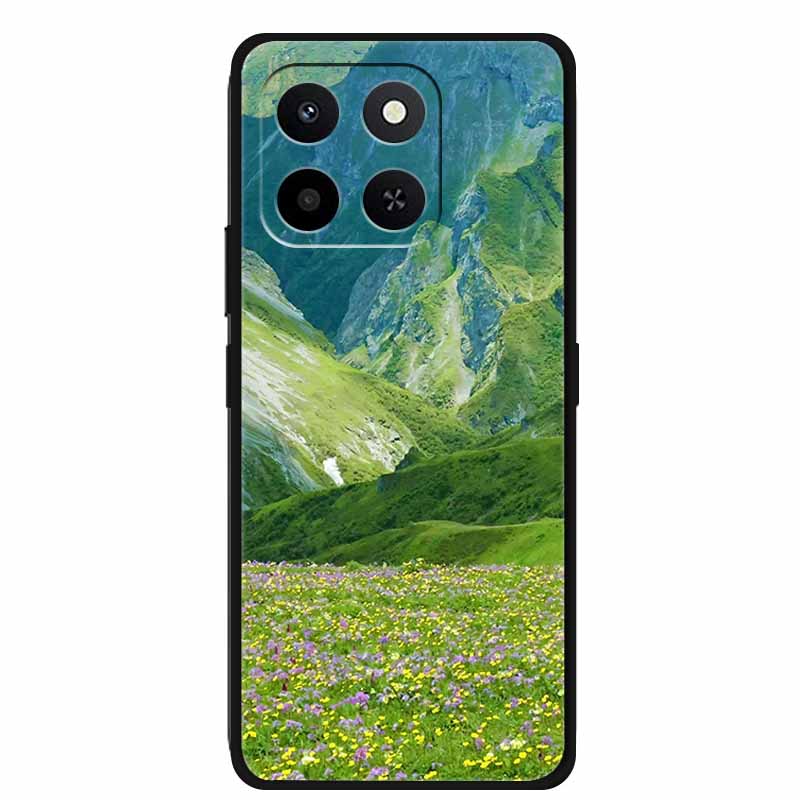 Phone Case For Honor X7D Honor 400 Smart Honor Play10T 5G Soft Silicone TPU Protector Shell Cartoon Gift Anime Funda Flower Capa