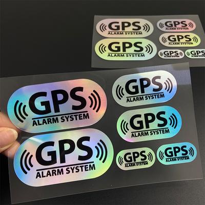 6PCS Laser GPS Car Stickers Waterproof DIY Auto Window Side Body Rear Windshield Sunscreen Personalised Decoration Vinyl Decals