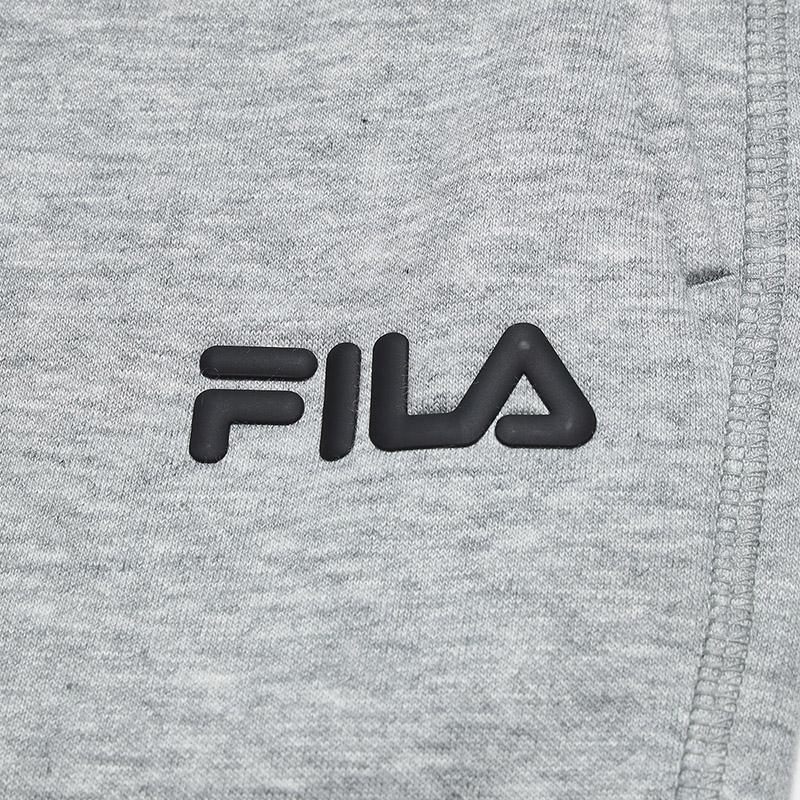 Fila Original Drawstring Womens Fleece Pants Fashion Simple Warm Loose Straight Casual Pants Women Pants Cartier-Flower-Gray F51W549602FMG